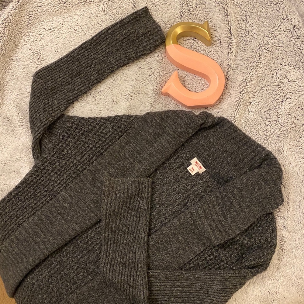 Gray Knit Cardigan
